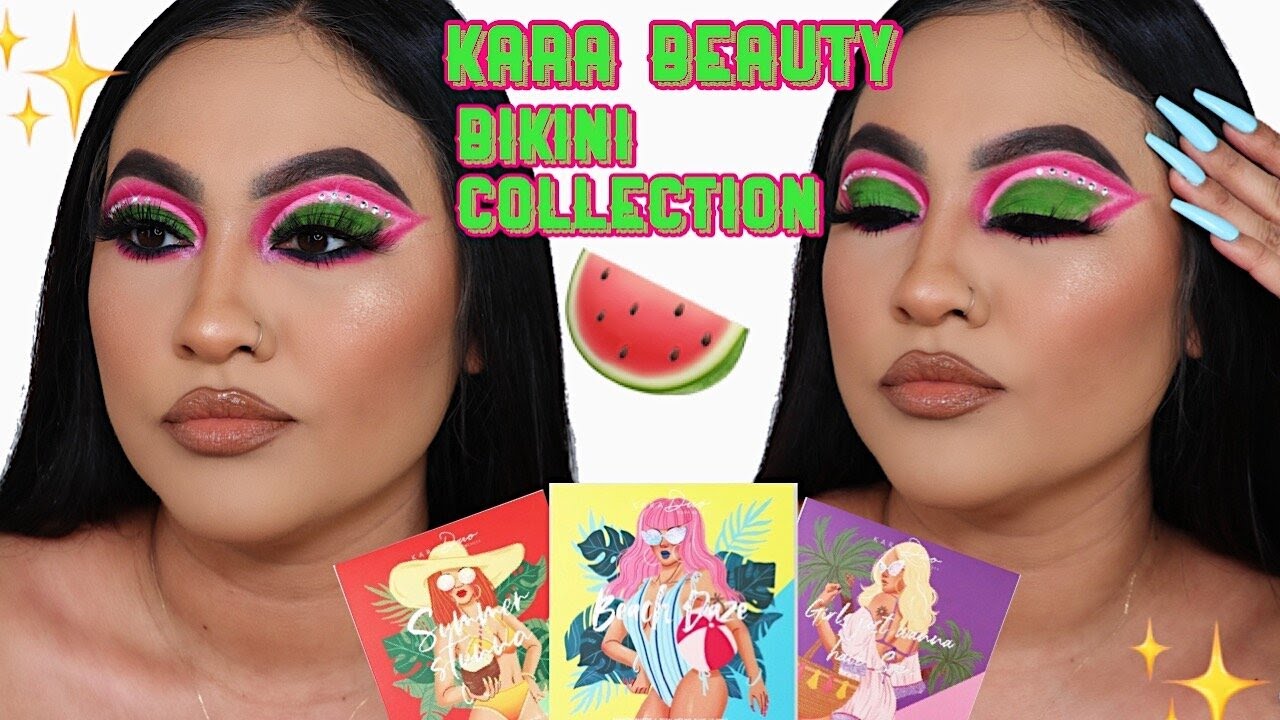 KARA BEAUTY BIKINI BABE COLLECTION| MAKEUPTUTORIAL | REVIEW