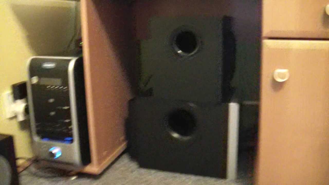 Logitech z-2300 i z-623 Bass Test Extreme