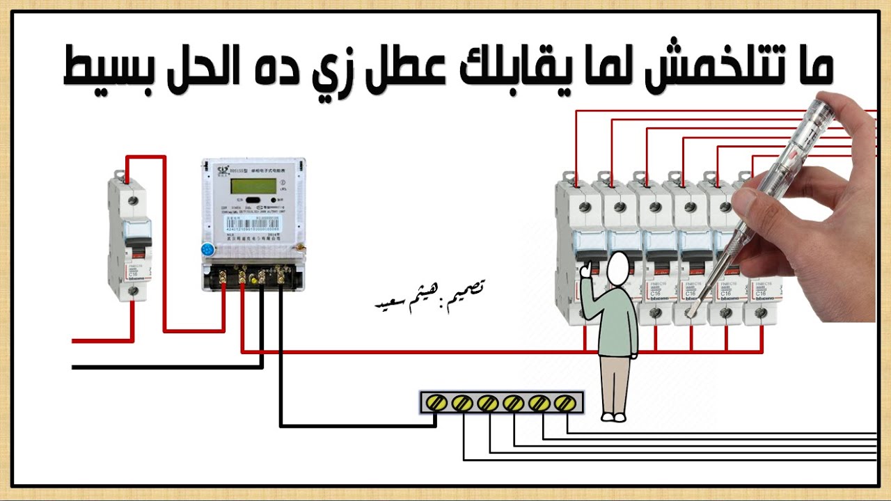 ما سبب عدم إضاءة المفك التست على مفاتيح طابلون الكهرباء ؟ أعطال الكهرباء