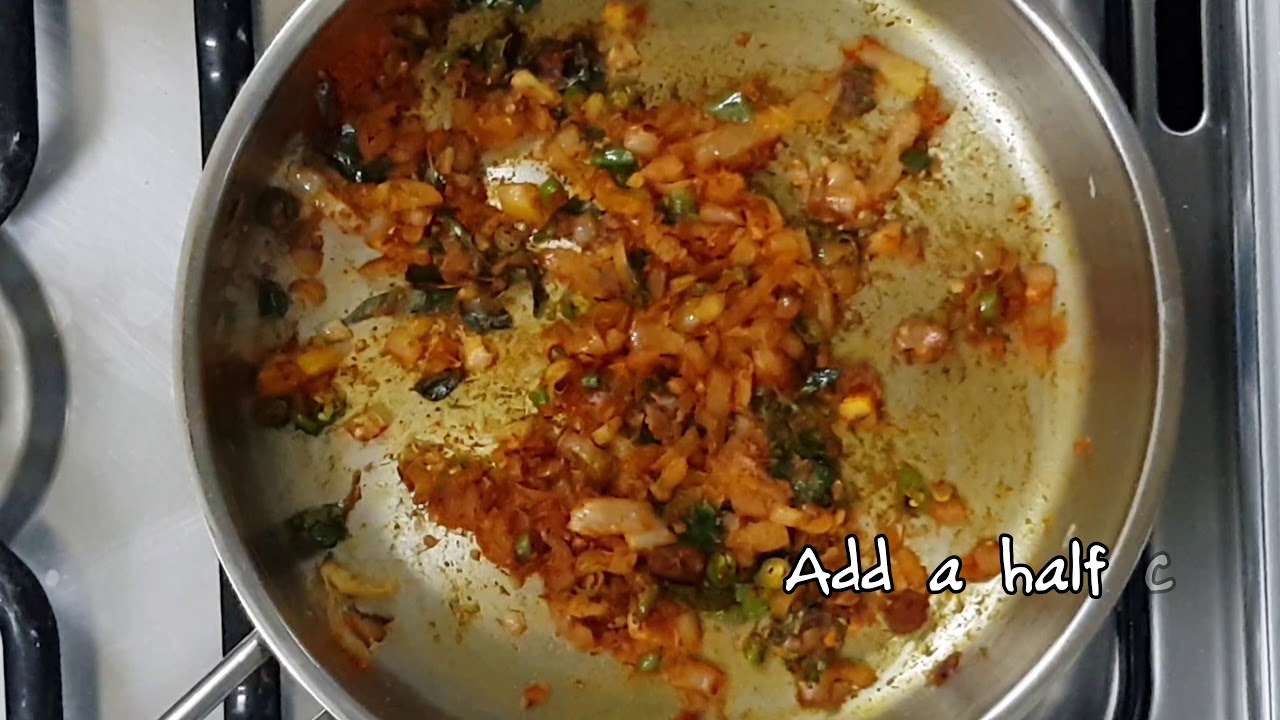 An easy and  tasty dish with dried fish powder(Maas)