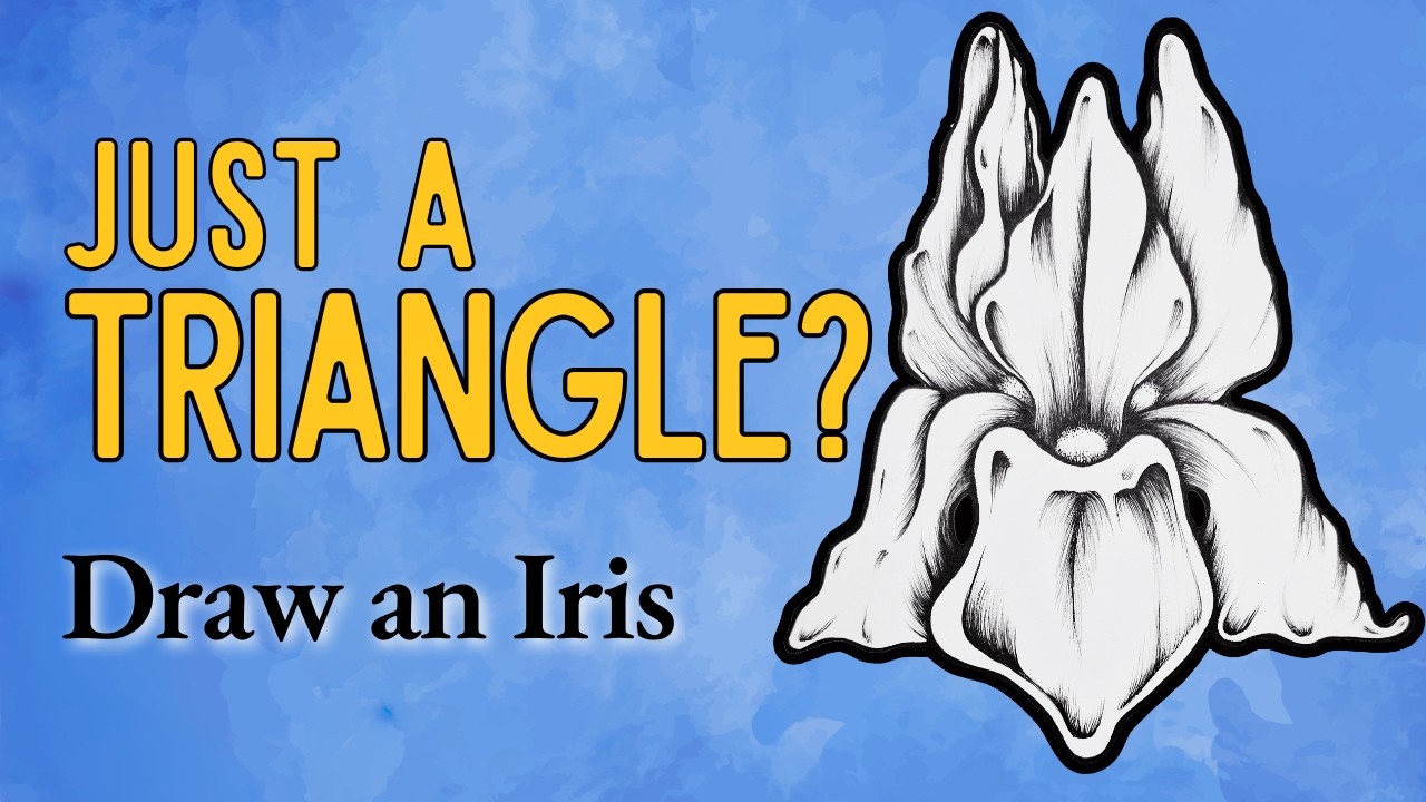How to Draw an Iris with Just a Triangle (Easy Step-by-Step Tutorial)