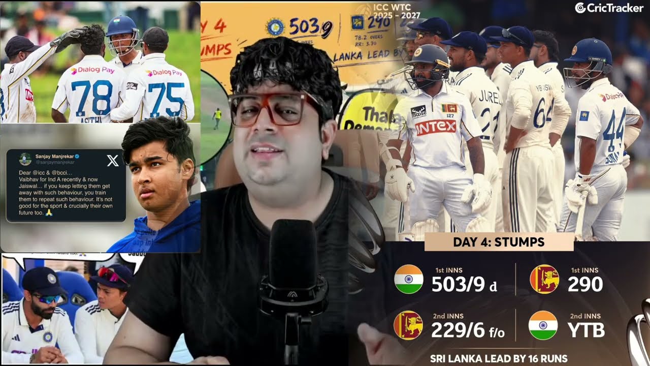 TEST MATCH INDIA 503/9d vs 290+ 307/6 F/O SRI LANKA Day 5 Session 1 lead by 98 runs#viral #cricket