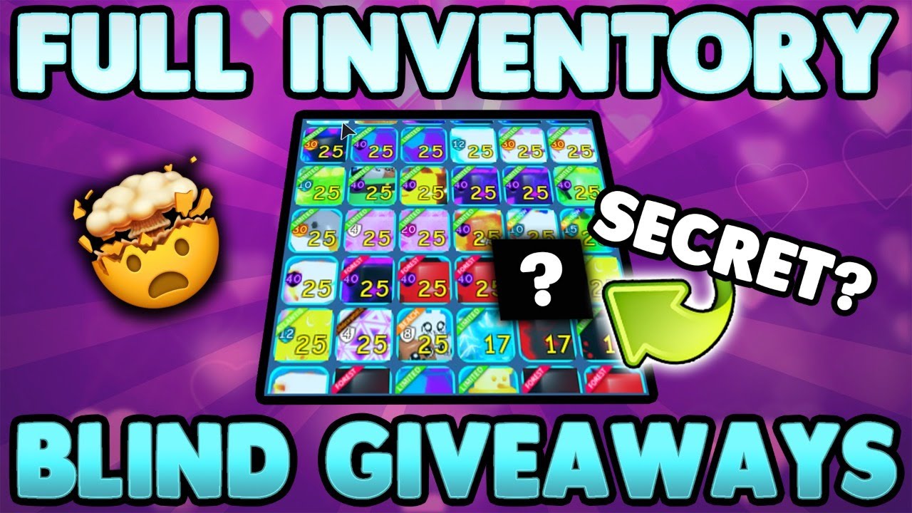 Bubble Gum Simulator Giveaway 💎 ENTIRE INVENTORY BLIND GIVEAWAY