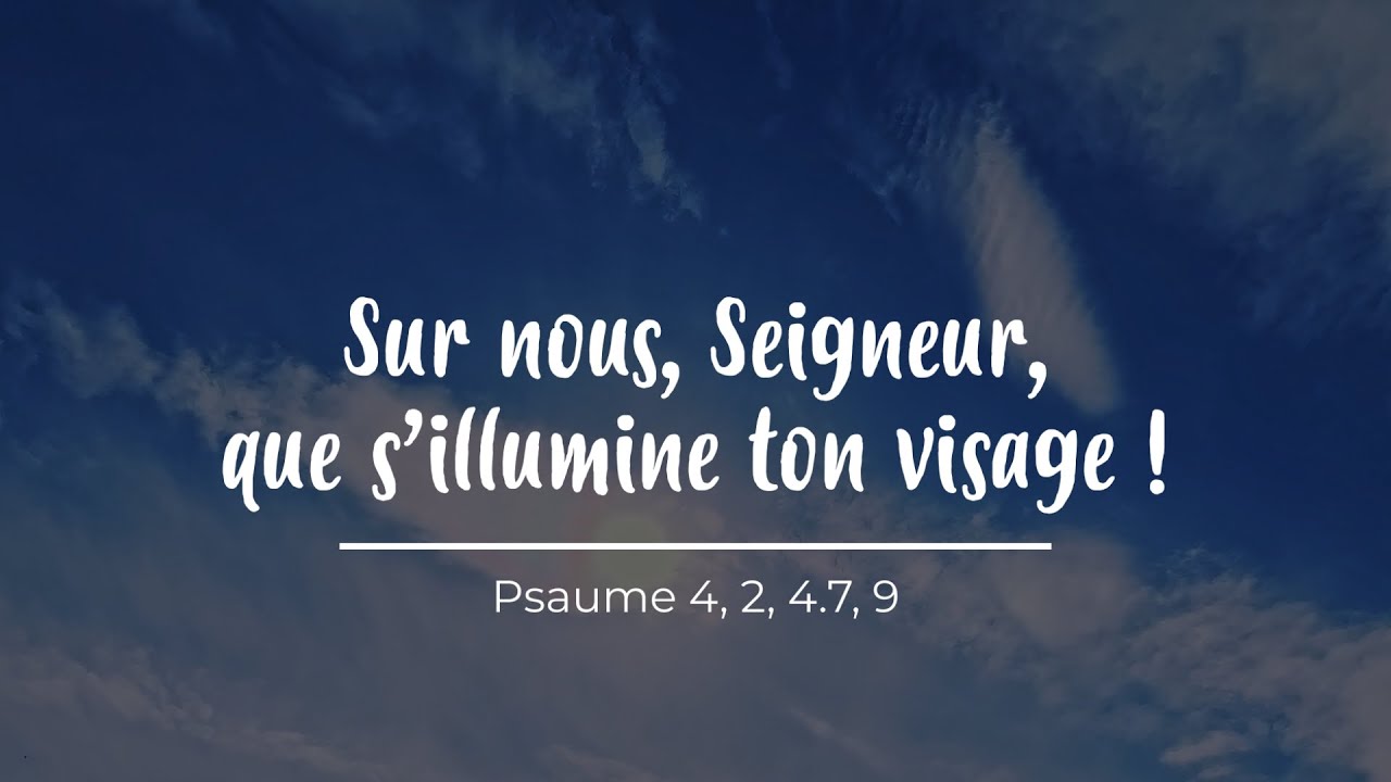Sur nous, Seigneur, que s’illumine ton visage - partition Psaume 4 (3e dimanche de Pâques – Année B)