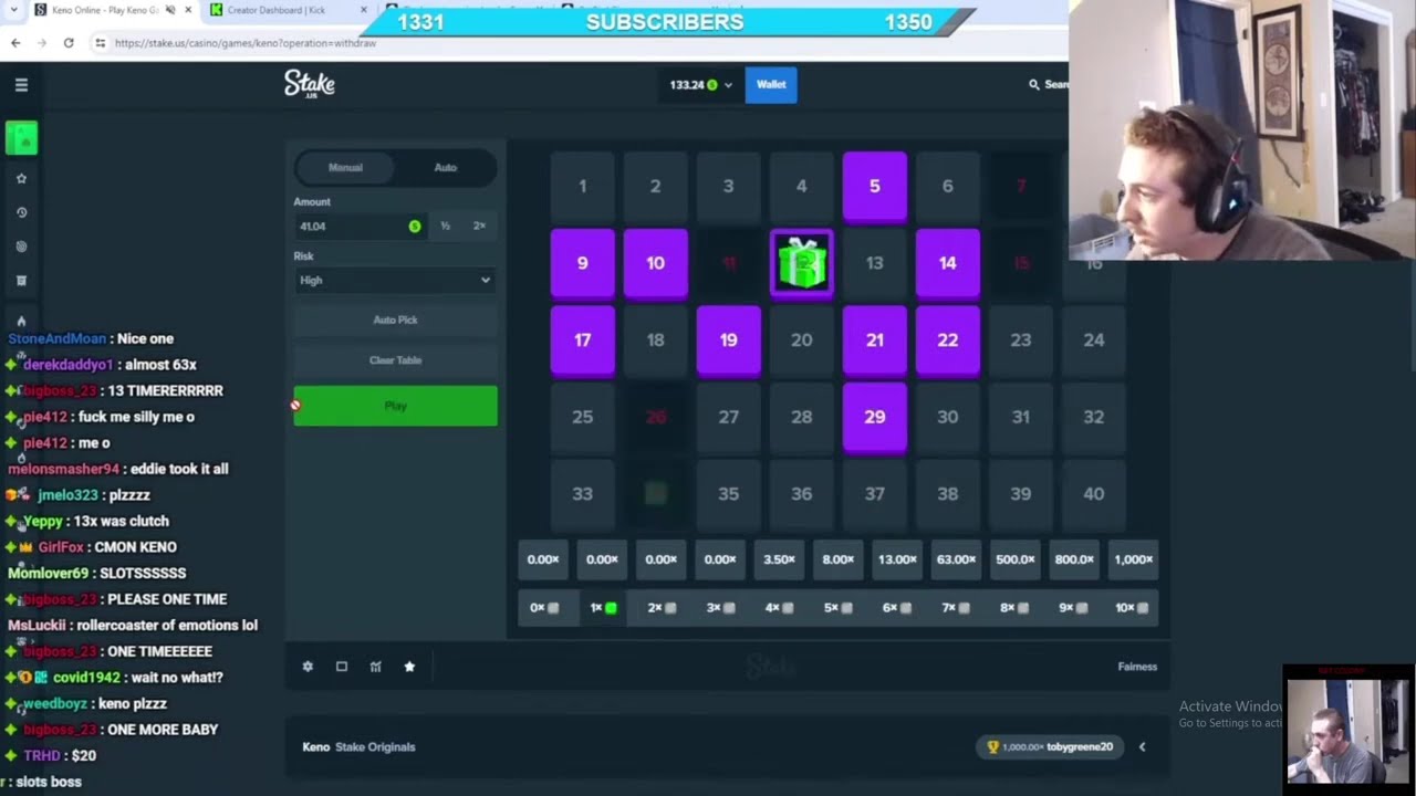Bossmanjack rages so hard that he makes himself bleed, loses 3k on keno rollercoaster