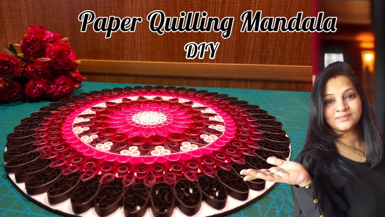 Quilling Artworks 😍 Easy Quilling Mandala Art for beginners | Diwali Home Decoration Wall hanging ✨️