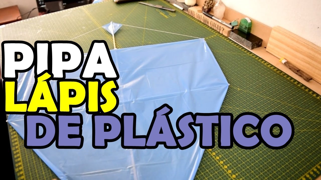 Como Fazer PIPA LÁPIS de 70CM todo no PLÁSTICO | Escola de Pipeiros