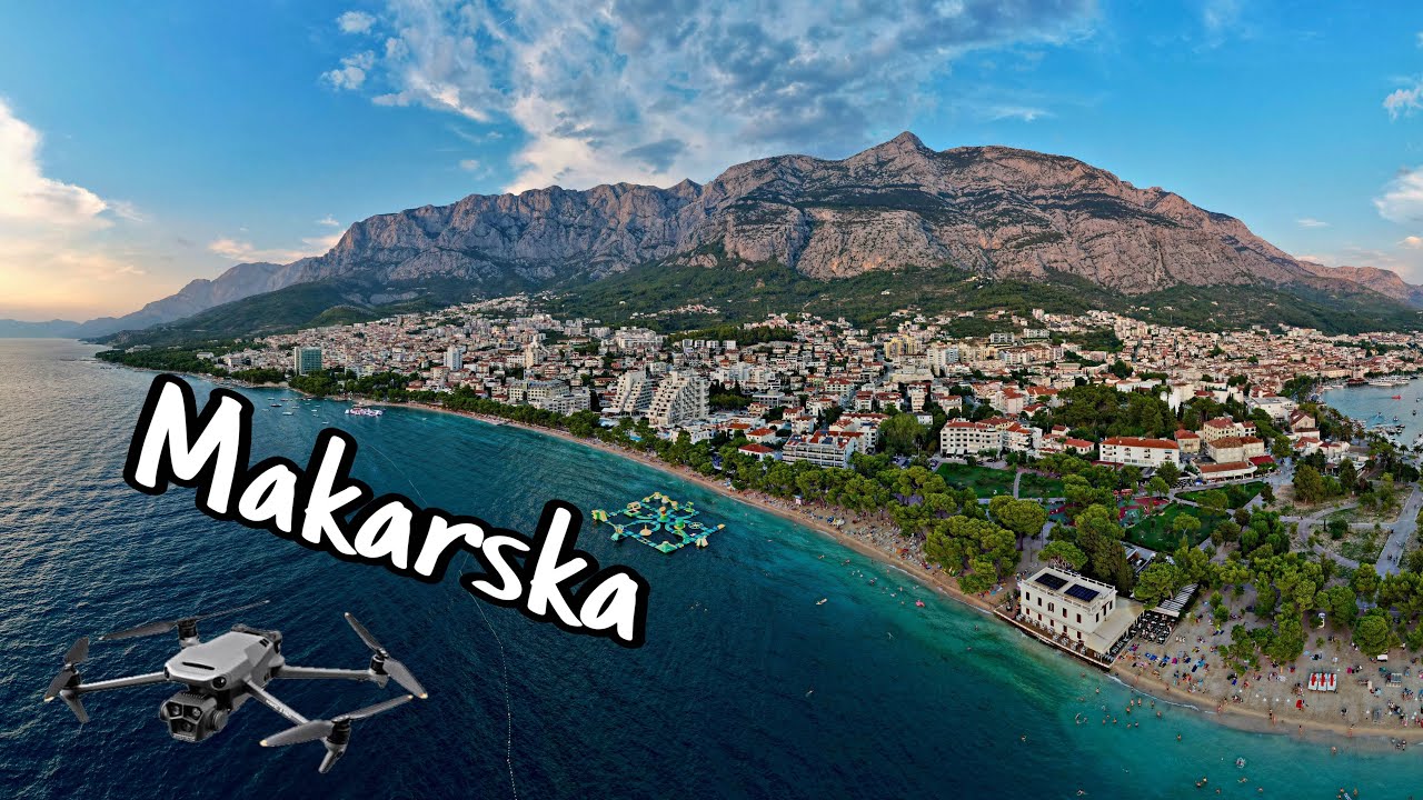 MAKARSKA ,Croatia ,  DJI Mavic Air 2S,  holiday drone video 4 K , 2024