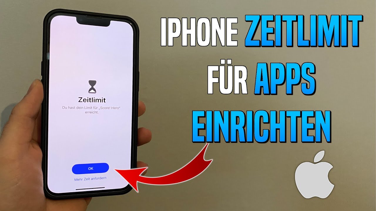 iPhone Zeitlimit f&uuml;r Apps einstellen | Bildschirmzeit Tutorial
