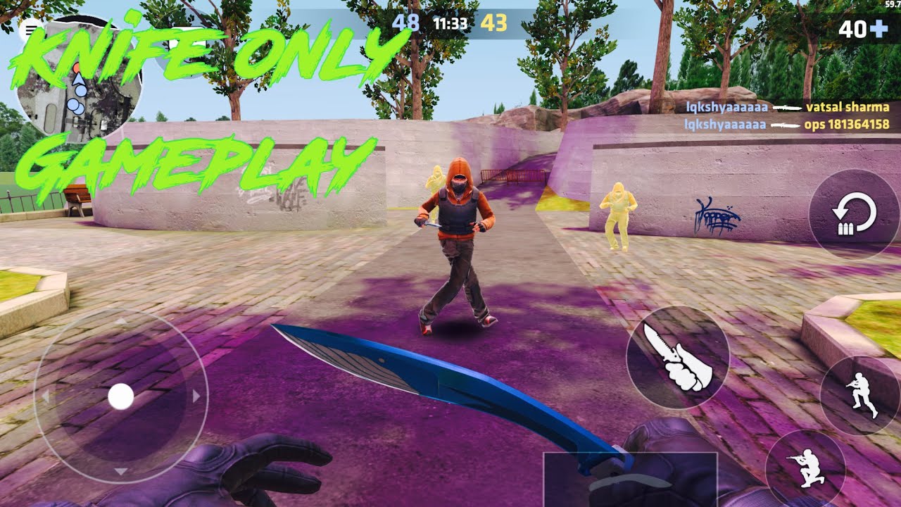 Critical ops Knife only gameplay