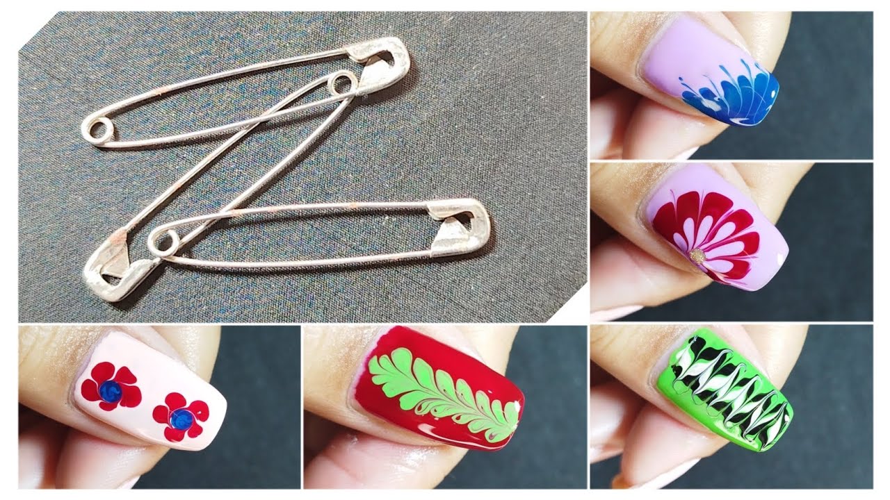 Nail Art At home || घर में उपलब्ध चीज से नेलआर्ट करे घर पर ही😱 #nailartdesigns #nailart #easynailart