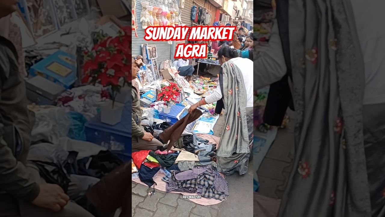 Sunday Market Agra | Somwar Bazar Agra #market #mondaymarket #sale #agra #shopping #shorts #sunday