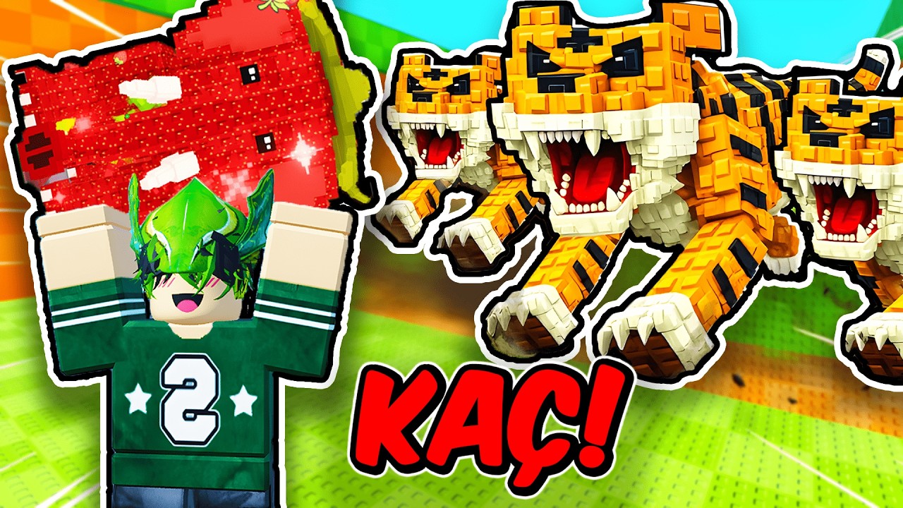 Canavarlardan Kaçarak DEVASA HAYVAN Yakaladım! 🐉 - Roblox
