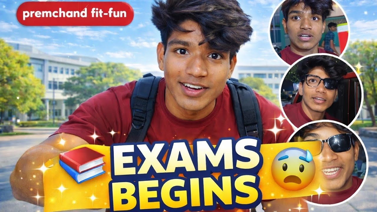 It's totally a fine day 👍🏻 | Exams begins |