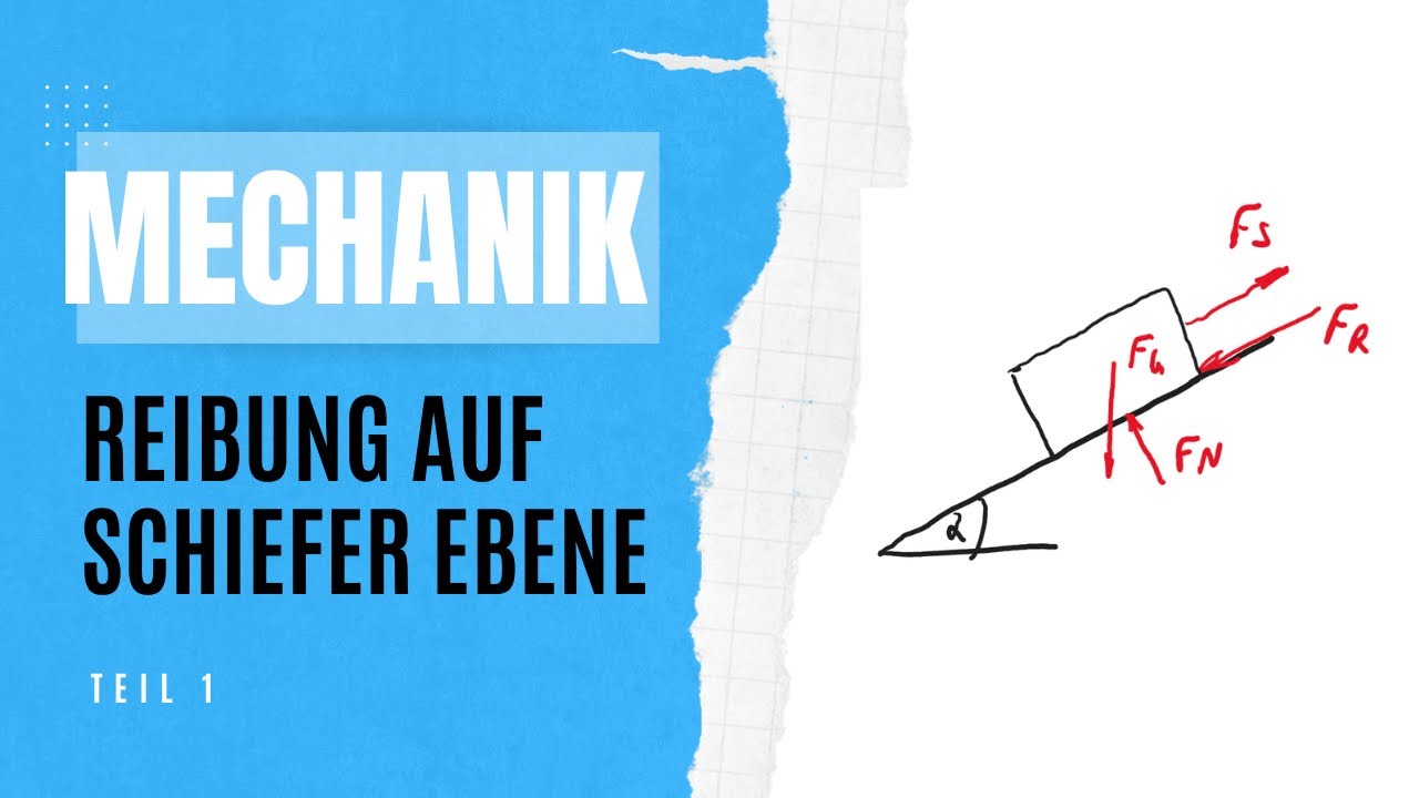 Mechanik Reibung schiefe Ebene | Mechanik Grundlagen | Teil 1