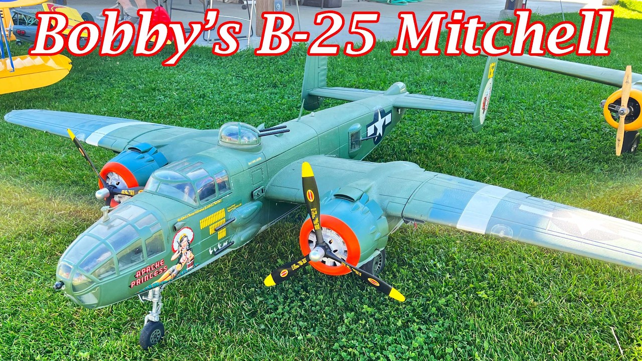 Bobby's B-25 Mitchell at Red Apple Flyers in Wenatchee #warbirds #rcplane #radiocontrol