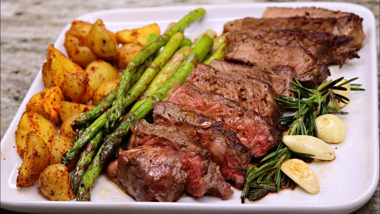 Рецепт вкусного ужина со стейком