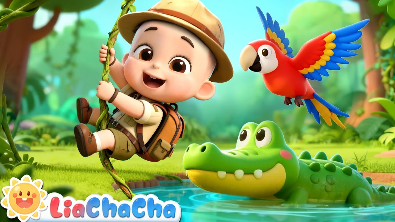 Animal Sounds in the Jungle | EP210 | Jungle Animals Song | Nursery Rhymes & Kids Songs | LiaChaCha