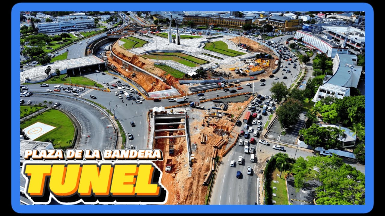 Obra que Mejorará el Tráfico en Santo Domingo Tunel Plaza de la Bandera!