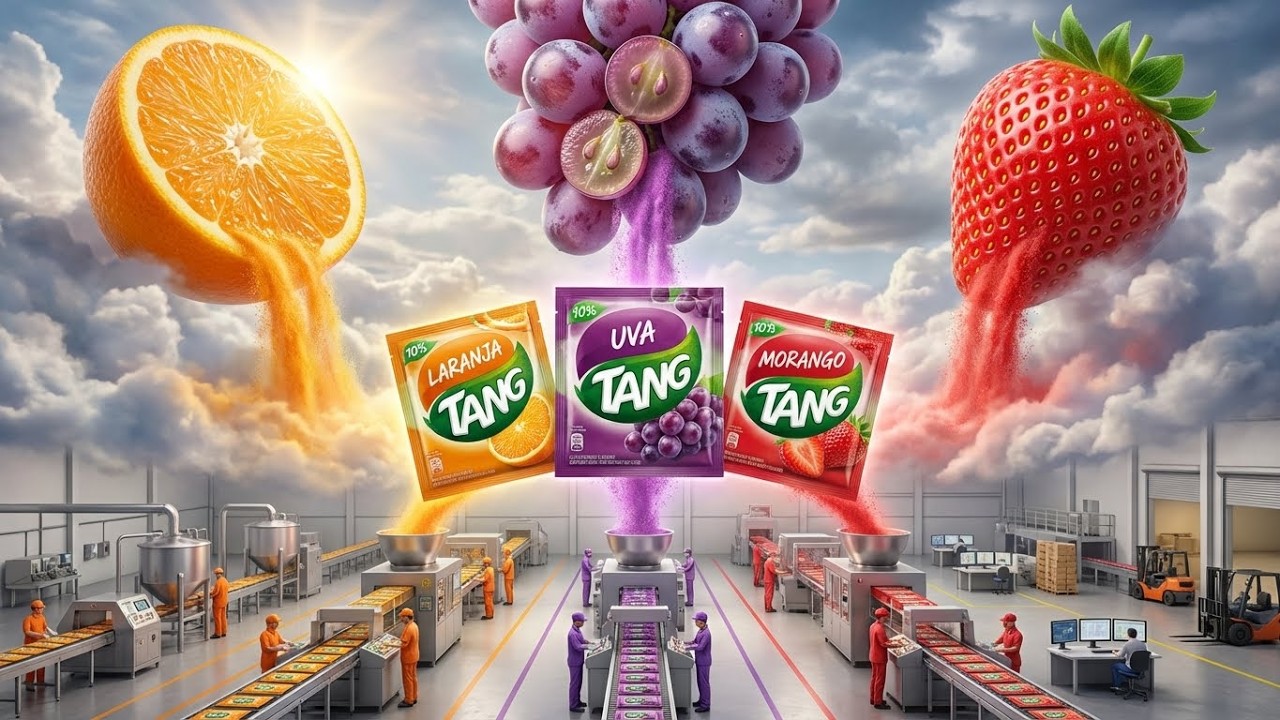 Você Não Faz Ideia de Como o Famoso TANG É Produzido no Brasil | Fábrica de Alimentos