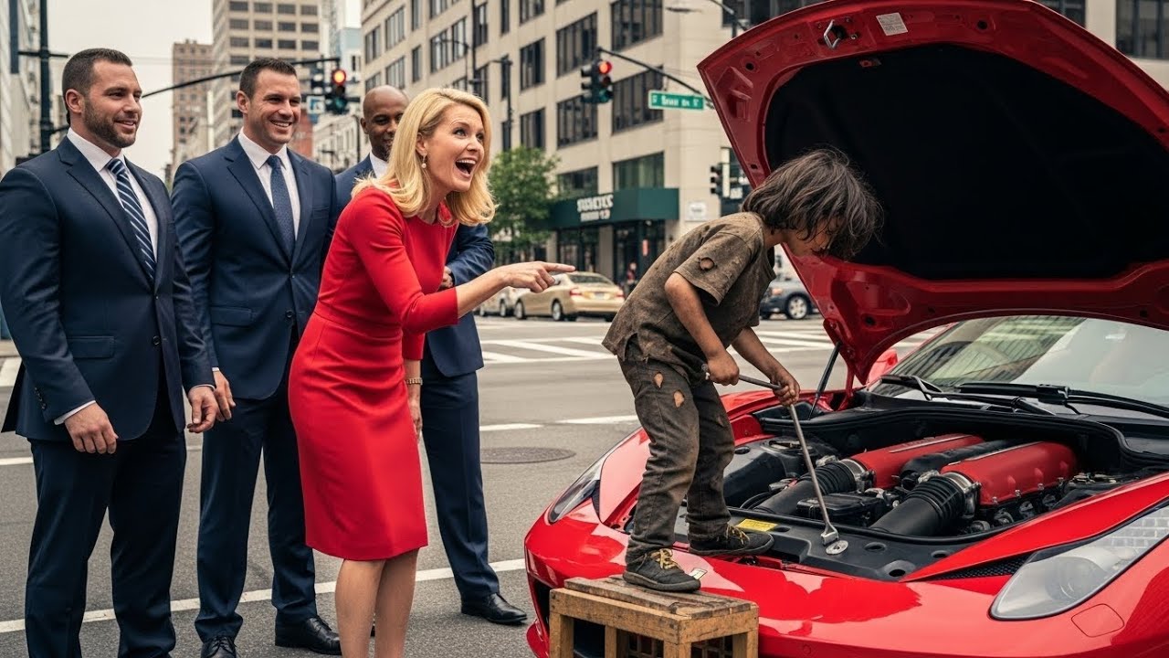 „Mogę Naprawić Twoje Ferrari” — Milionerka Zaśmiała Się… Ale Chłopak Zrobił Coś Nieprzewidywalnego