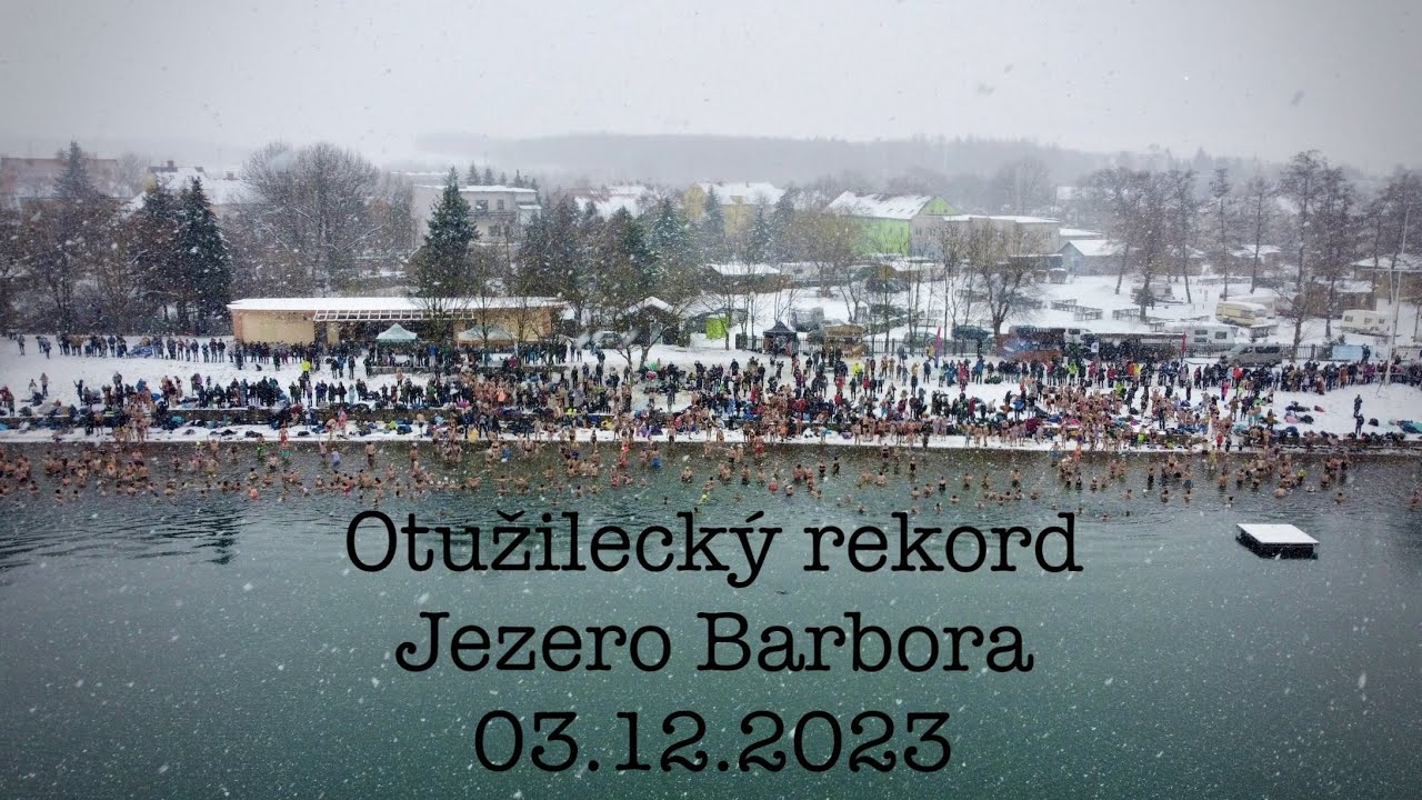 Otužilecký rekord - jezero Barbora 03.12.2023