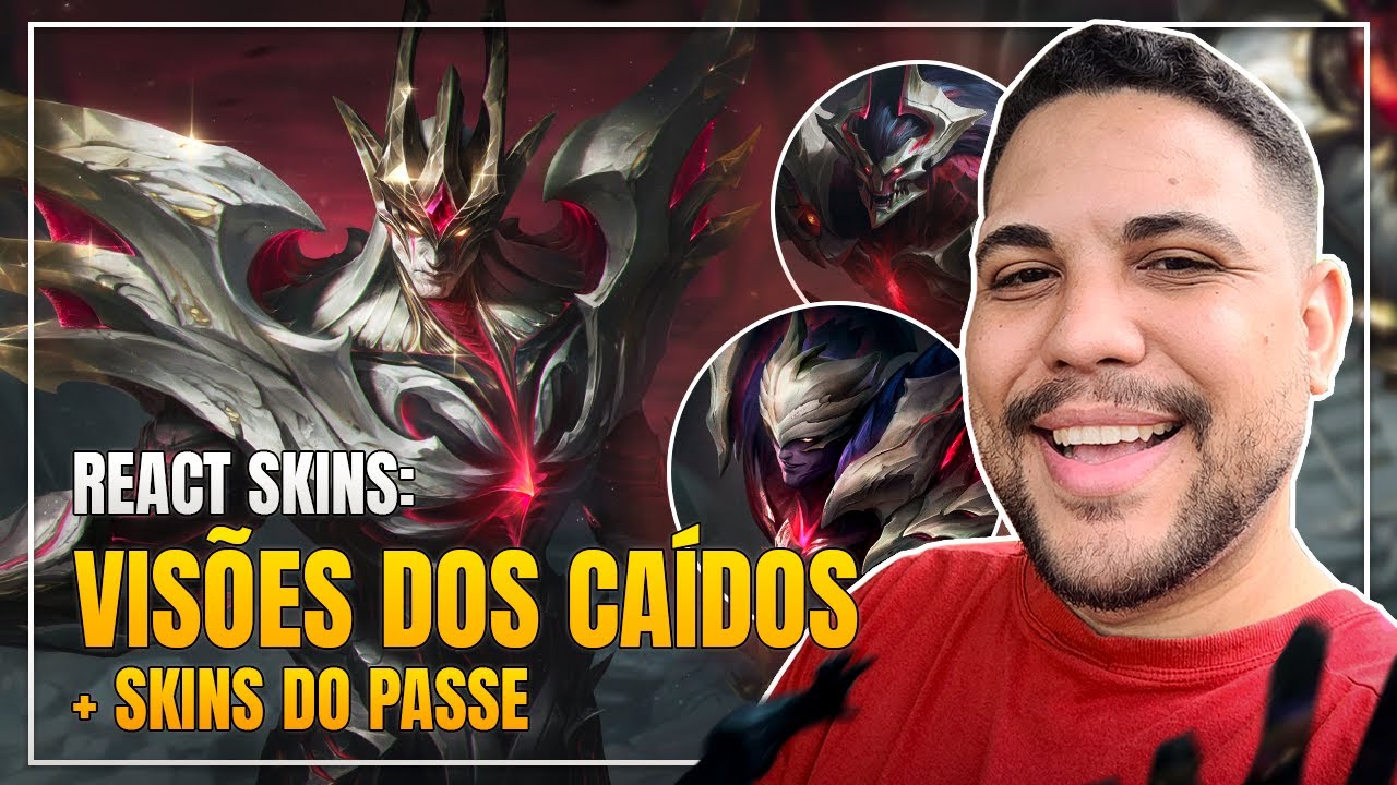 REACT: SKINS VISÕES DOS CAÍDOS + ARCANA | LEAGUE OF LEGENDS | LOL | JUMARGEM