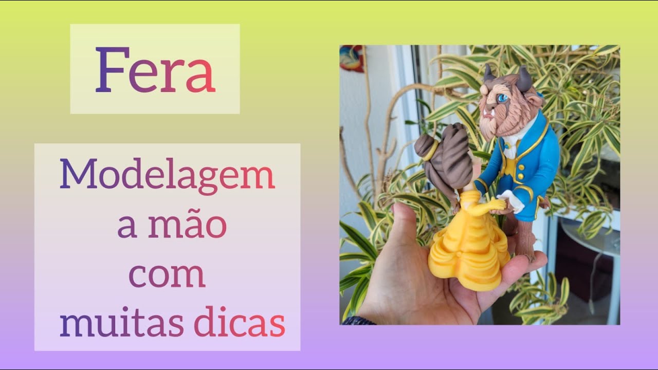 "Fera" da Bela modelada a mão com técnicas avançadas de modelagem