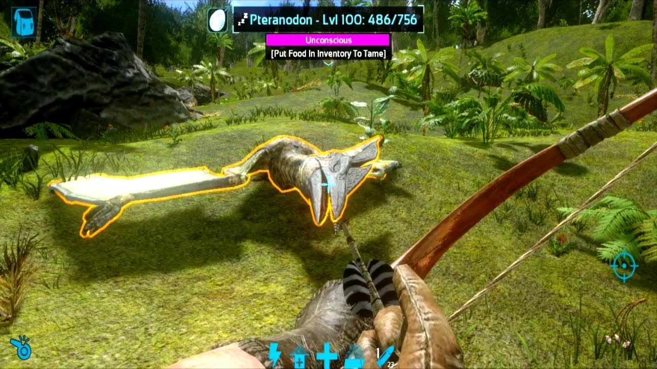Ark Mobile Pteranodon Taming | Pteranodon Barrel Roll (Spin) | Pteranodon Saddle Level!