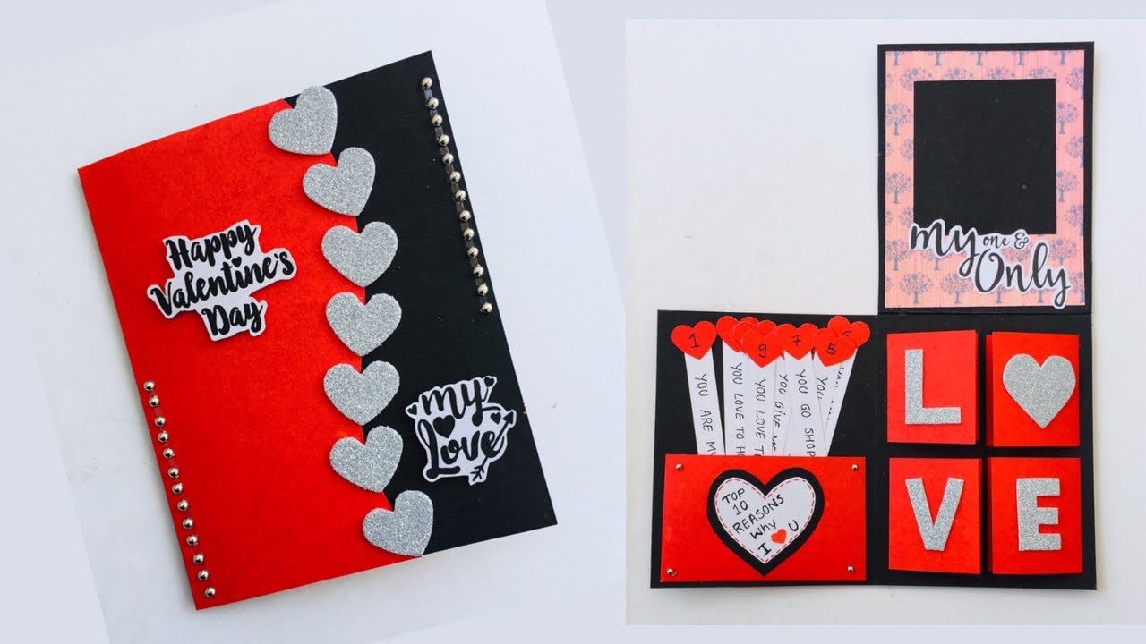Beautiful Handmade Valentine's Day Card Idea/Easy and Beautiful Card for Valentine's Day