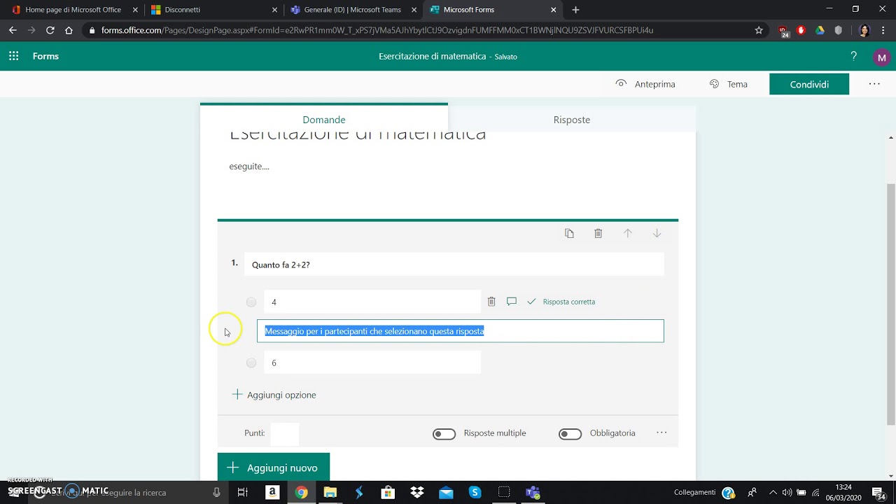 Microsoft Teams per Docenti: come creare un Test nella vostra classe virtuale