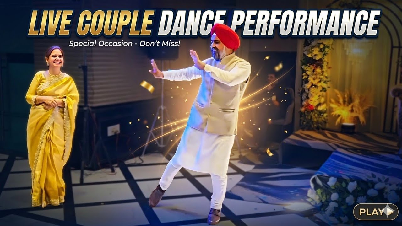 Dil Khush Kar Dene Wala Punjabi Couple 💃 🕺 | Live Punjabi Couple Dance performance #punjabicouple 