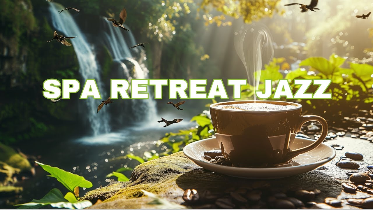 Spa Retreat Jazz: Unwind with Coffee, Waterfalls, and Relaxing Melodies 💆‍♀️🎵