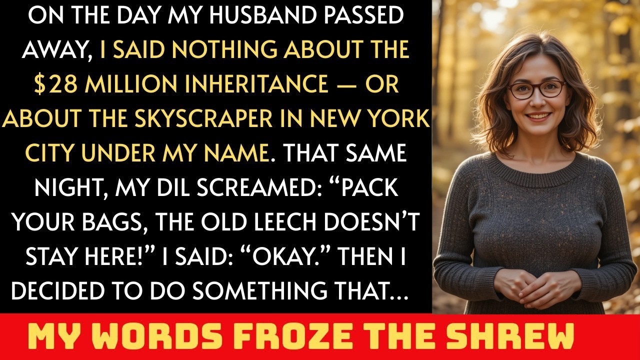 On the day my husband passed away I said nothing about the 28 million inheritance or about secret