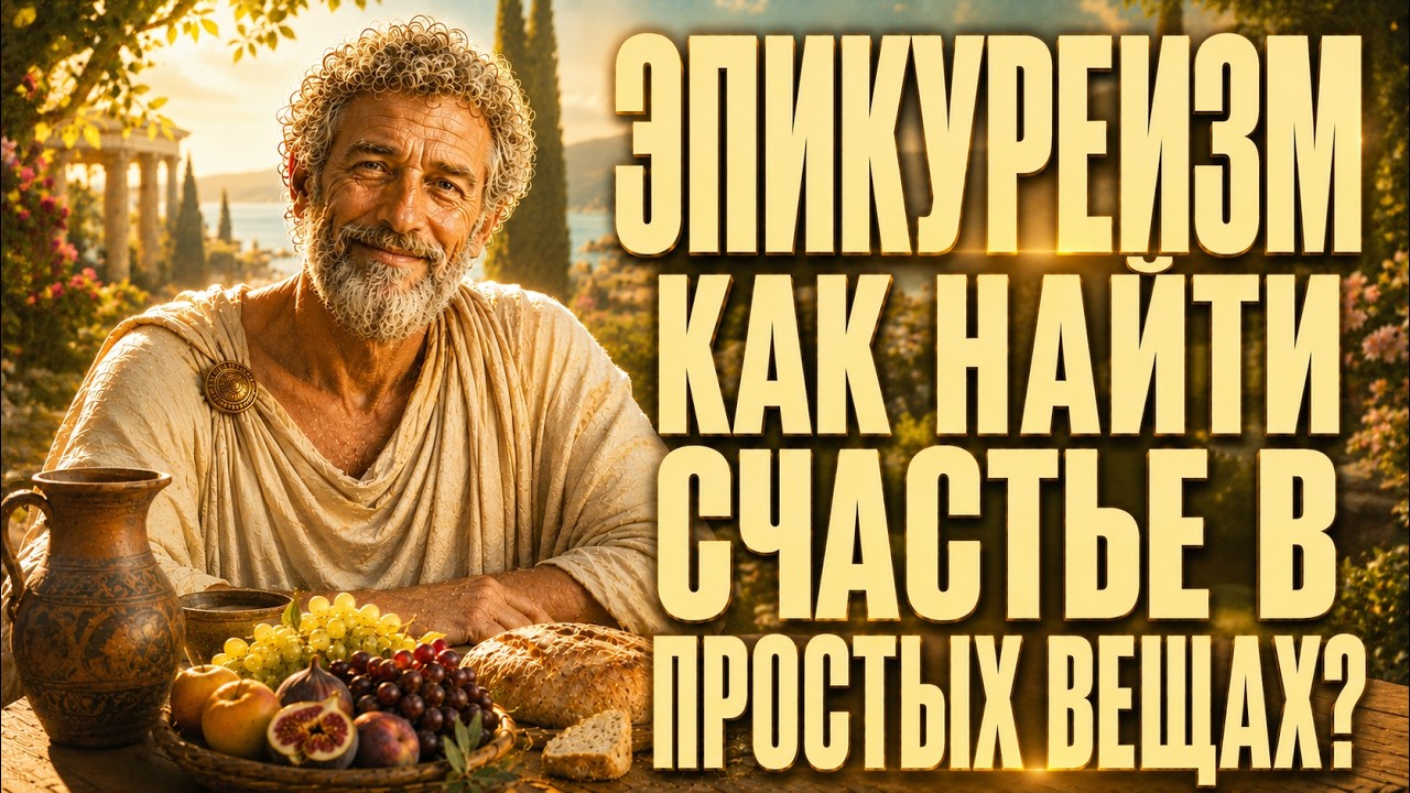 ЭПИКУРЕИЗМ: Как найти СЧАСТЬЕ в простых вещах? 5 ПРАВИЛ, заменяющие ПСИХОТЕРАПИЮ!