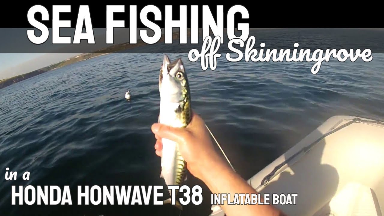 Sea Fishing off Skinningrove in a Honda Honwave T38 Inflatable Boat