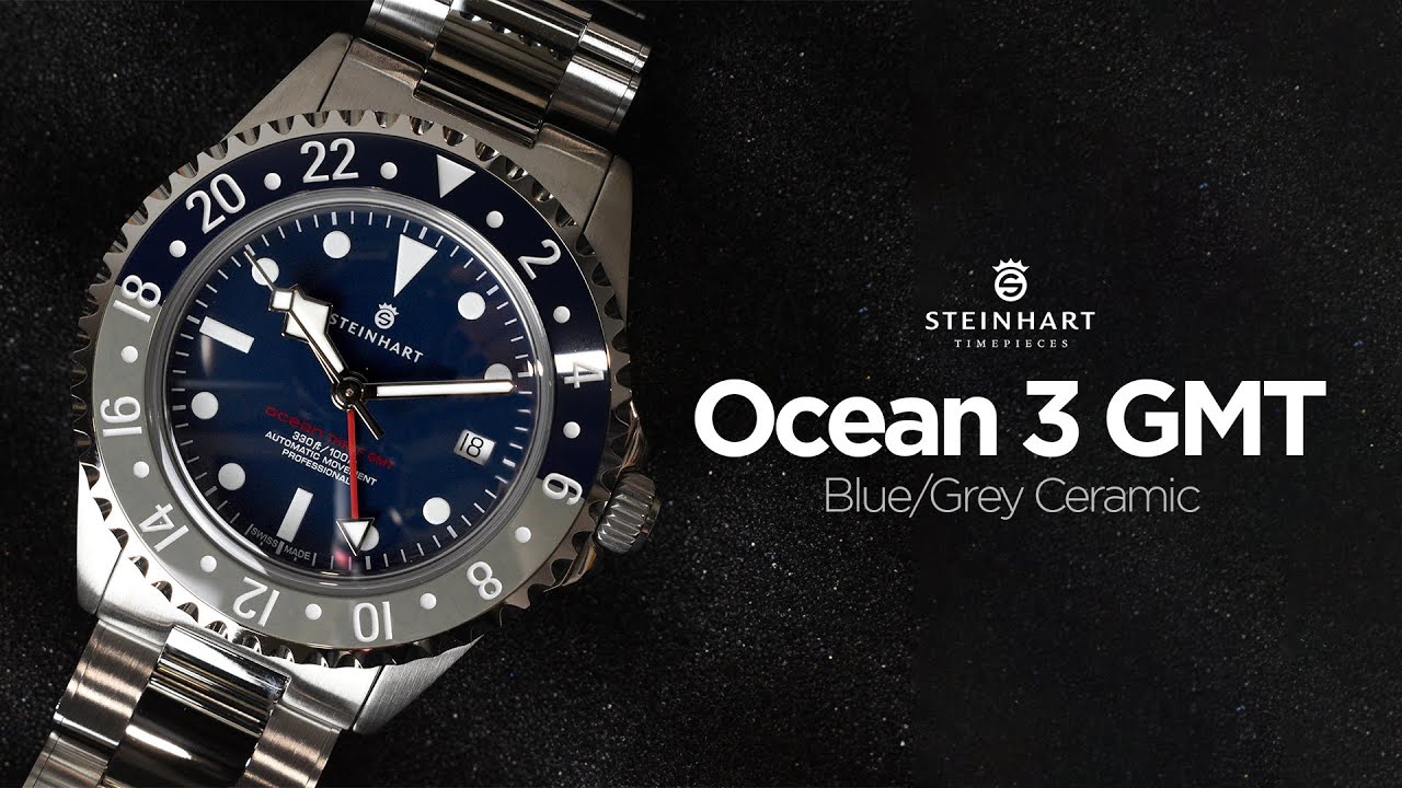 Steinhart Ocean 3 GMT Blue/Grey Ceramic  : The Perfect Fusion of Style and Functionality
