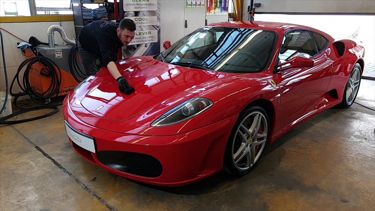 Fahrzeugaufbereitung Ilg Westhausen Ferrari F430 Aufbereitung Trockeneis