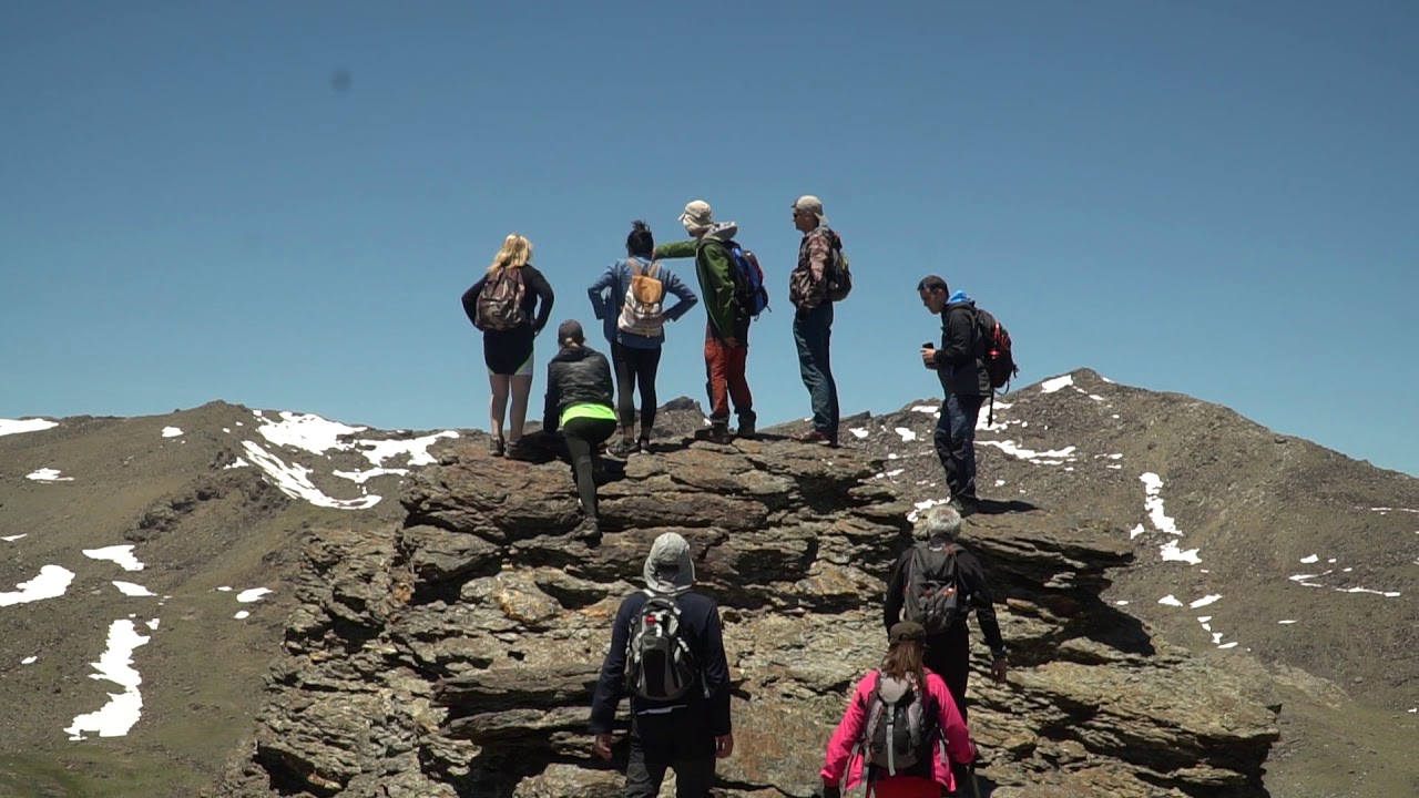 Cañada Siete Lagunas desde Trevélez con Geokeda