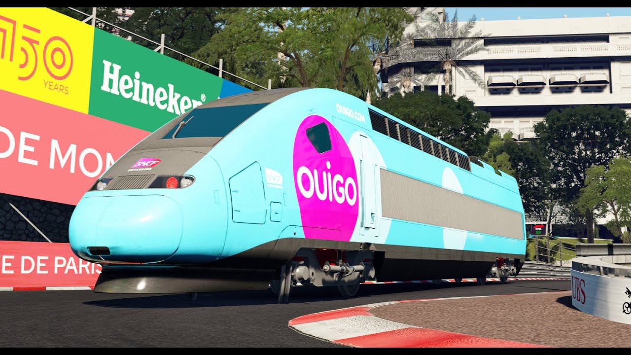 Hotlap of the SNCF Ouigo Train in Monaco!