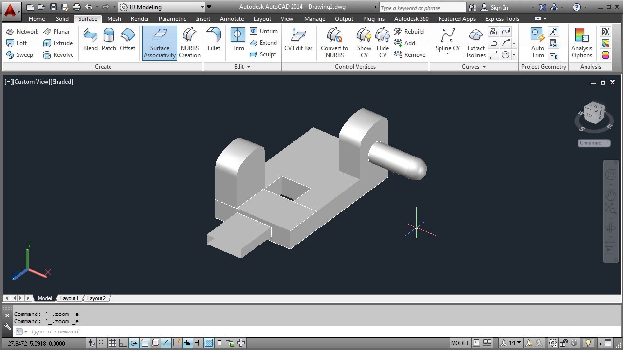 AutoCAD Surface Modeling Tutorial