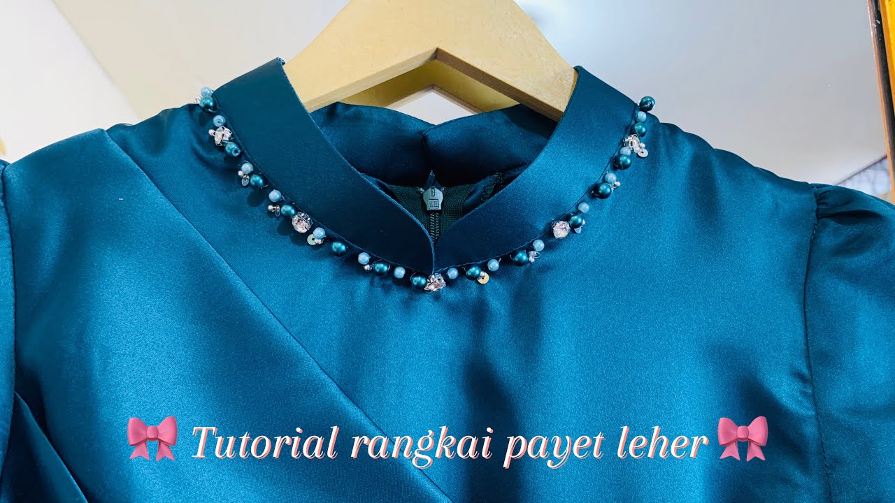 Tutorial rangkai payet leher #video #payet #fashion #diy #tutorial #trending #youtube #youtubeshorts