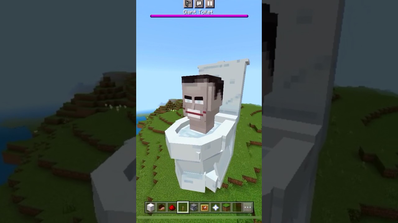Giant Skibidi Toilet!!! #minecraft #nomods #skibiditoilet