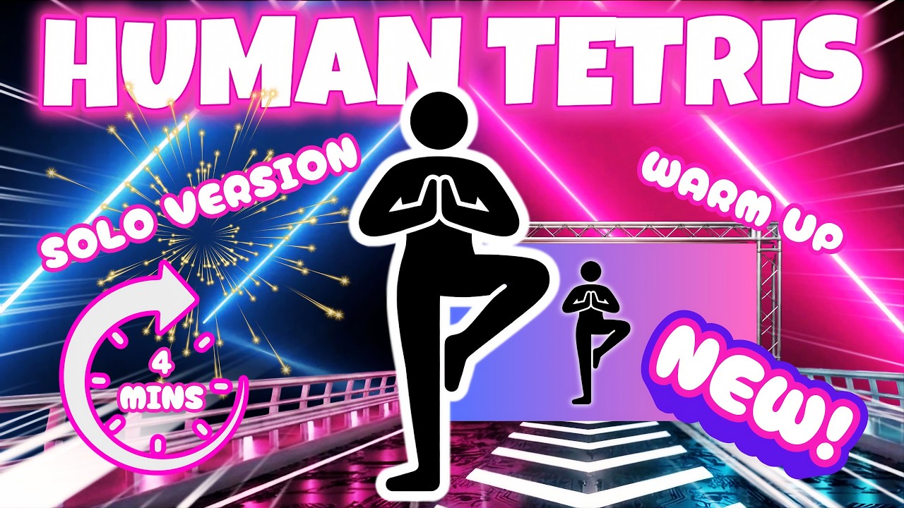 HUMAN TETRIS Solo Edition 🕹️ | Easy Full Body Interactive Warm Up ✨