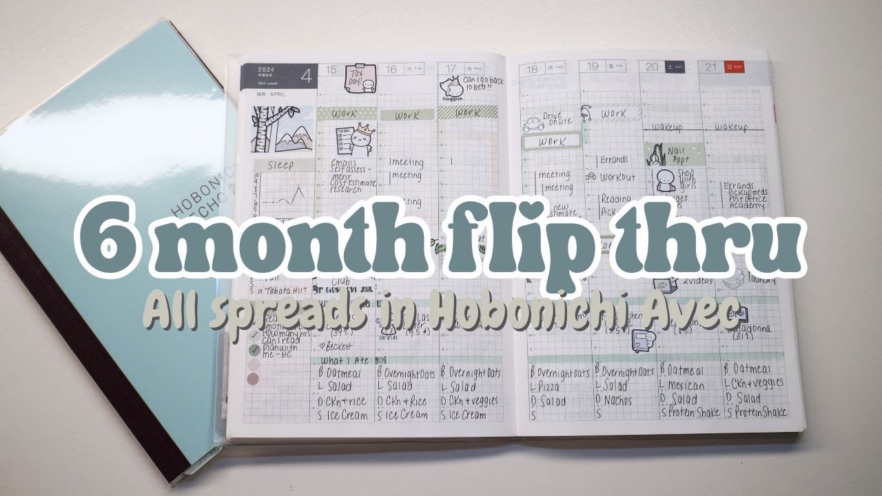 Jan - Jun 2024 Hobonichi Cousin Avec Flip Thru 📖