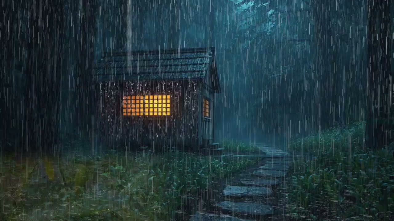 Heavy Rainstorm ASMR for Deep Focus and Restful Sleep | Relaxing Rain Noise for Stress Relief