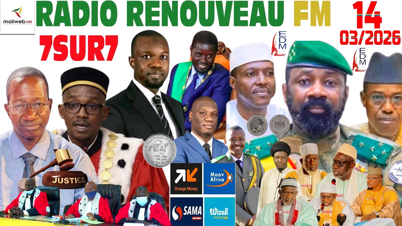 Emission 7SUR7 de la Radio Renouveau FM du 14 Mars 2026