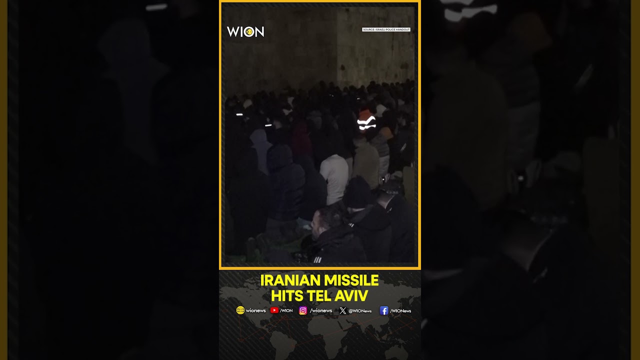 CCTV Shows Iranian Missile Strike; Cluster Bombs Scatter Across Street | WION SHORTS