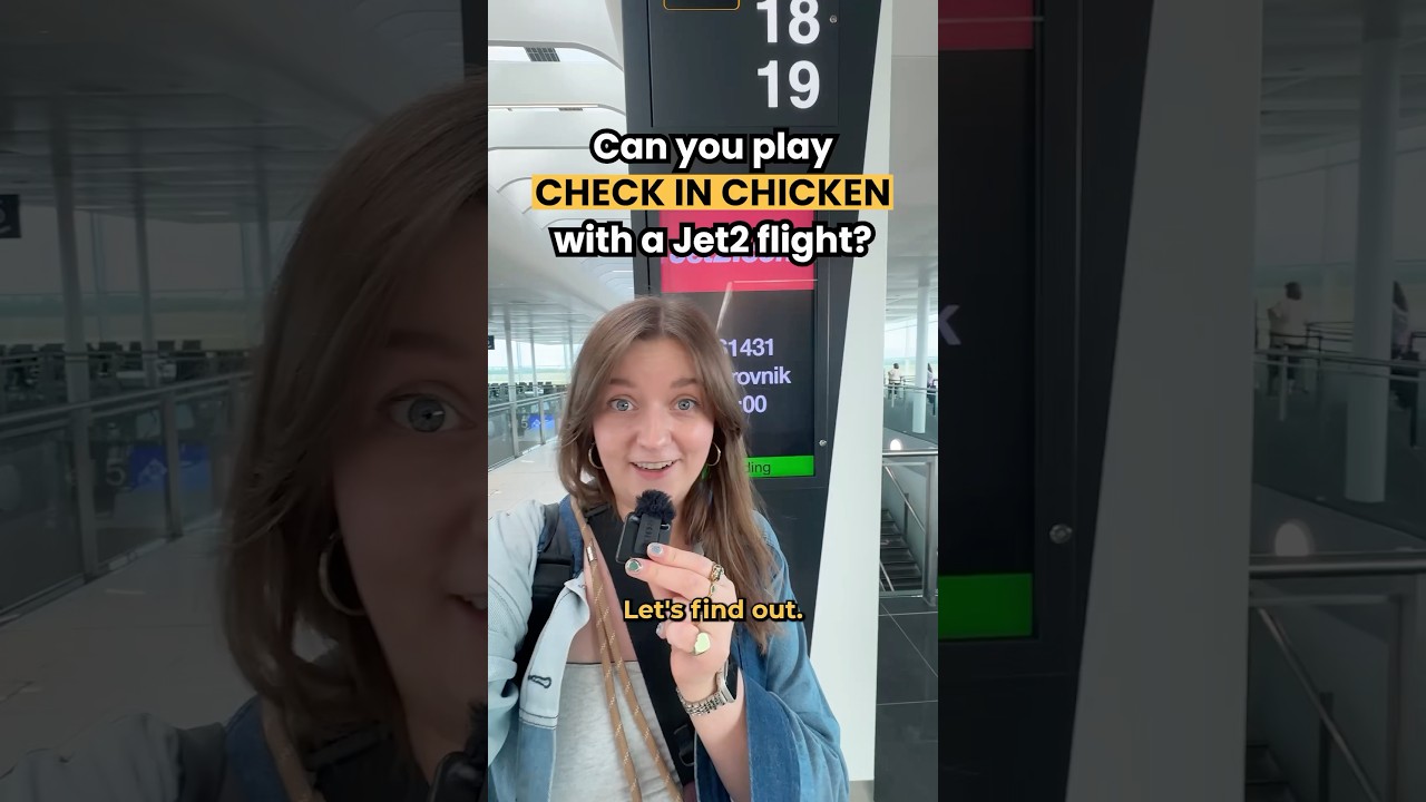Can you play check in chicken with a Jet2 flight?