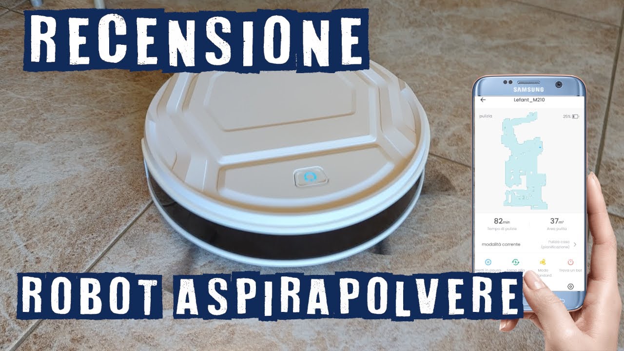 Recensione robot aspirapolvere economico Amazon Lefant M210